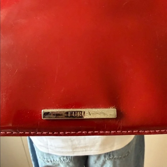 Furla Red Patent Leather Bag - Picture 3 of 9